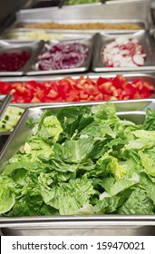 Salad Bar With Romaine Lettuce