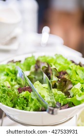 Salad Bar With Vegetables In The Restaurant, Healthy Food