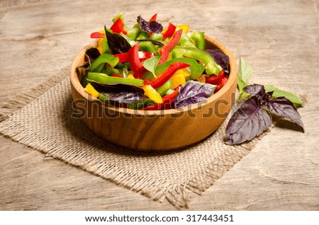 Similar – Image, Stock Photo Fresh Salad Vegetable