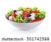 salad white background