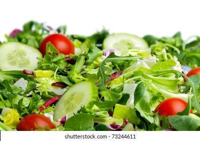 Salad  On White Background