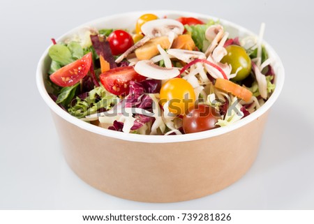 Similar – Image, Stock Photo Salad to go Lettuce bowl