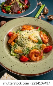 Salad With Shrimp Parmesan Cherry Tomatoes