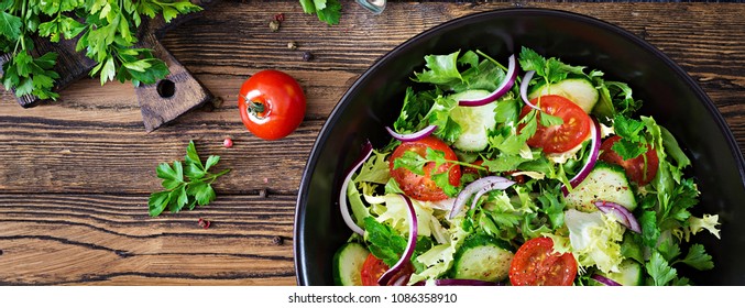 Salad banner Images, Stock Photos & Vectors | Shutterstock