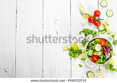 Similar – Image, Stock Photo Food background with fresh whole and half peaches on kitchen towel with leaves, flowers and copy space for your design or product , top view. Flat lay. Horizontal. Border