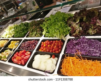 salad vegetables selection 