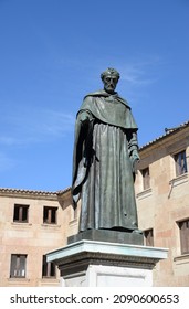 Salamanca, Spain - October 10, 2021: Statue Of Fray Luis De León