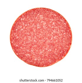 Salami Isolated On White