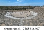 Salamis - an ancient city and port located in Cyprus, in the 7th century BC the main city of the island. Currently in the Turkish part of the island, near Famagusta. Ruins of an amphitheater.