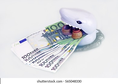 If the salary is eaten up by the taxes. Finances and economy - Shutterstock ID 565048330