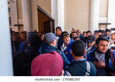 Salcaja, Quetzaltenango, Guatemala - February 2020, Presidential Visit Of President Dr. Alejandro Giammattei To Quetzaltenango