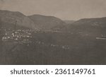 Salcano and Mount Sabotino seen from Kostanjevica Monastery. Gorizia - November 25, 1916