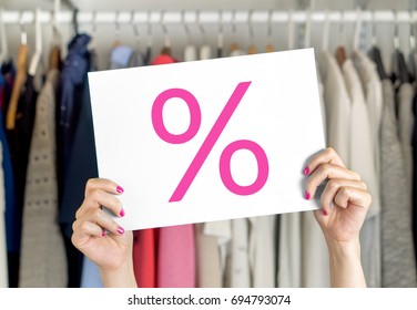 Sale, Bargain And Reduced Cheap Prices In Clothes Store