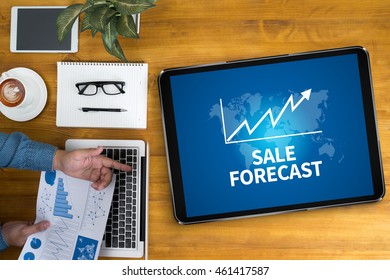 Sale Forecast Forecasting Future Investment Businessman Stock Photo ...