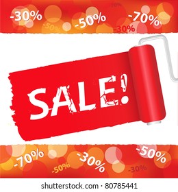 Sale Red Poster - Shutterstock ID 80785441