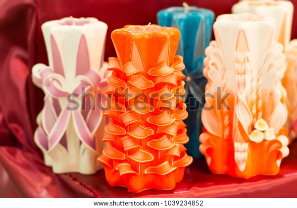 Sale Shop Shopping Candles On Shelf Stock Photo Edit Now 1039234852