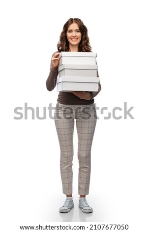 Similar – Image, Stock Photo three boxes, full of freshly harvested different apple varieties