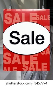 Sale Sign In The Window