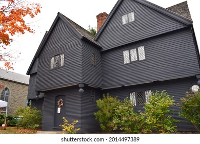 Salem, Massachusetts, United States, October 24, 2015: The Witch House (Jonathan Corwin House) In Salem, Mass