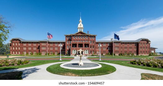 SALEM, OREGON - AUGUST 9: Exterior Of The Oregon State Hospital Museum Of Mental Health On August 9, 2013 In Salem, Oregon