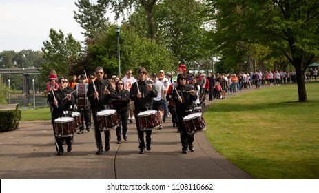 Salem, Oregon / USA - May, 5 2018: Multiple Sclerosis Walkathon
