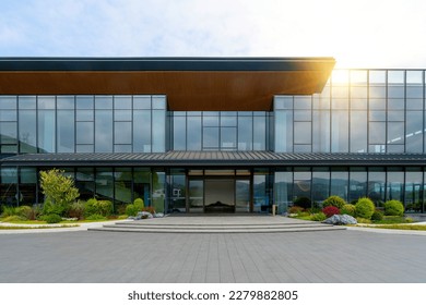 Sales Center Building and Plaza - Shutterstock ID 2279882805