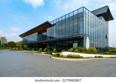 Sales Center Building and Plaza - Shutterstock ID 2279882807