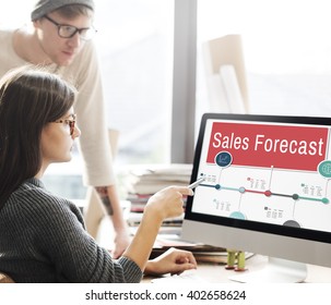 Sales Forecast Strategy Planning Vision Marketing Concept