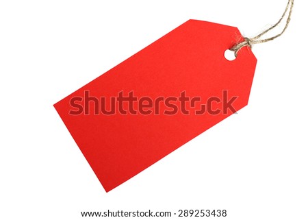 Sales tag isolated on white background