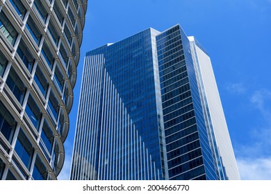 Salesforce Tower And Millennium Tower From Salesforce Park And Transit Center - San Francisco, California, USA - 2021