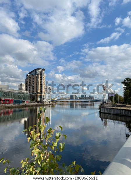 Salford quays a\
beautiful place for tourists\
