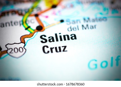 Salina Cruz. Mexico On A Map