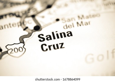 Salina Cruz. Mexico On A Map