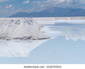 Salinas Grandes, A Huge Salt Flat In Jujuy And Salta, Argentina. Its Lithium, Sodium And Potassium Mining Potential Faces Opposition From Indigenous Communities And Environmental Activists.