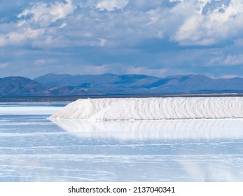 Salinas Grandes, A Huge Salt Flat In Jujuy And Salta, Argentina. Its Lithium, Sodium And Potassium Mining Potential Faces Opposition From Indigenous Communities And Environmental Activists.