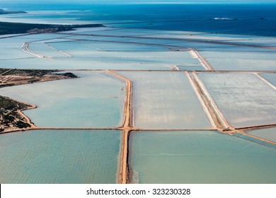 Saline Aerial View In Shark Bay Monkey Mia Australia