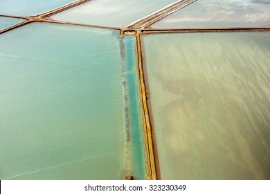 Saline Aerial View In Shark Bay Monkey Mia Australia