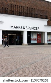 Salisbury, Wiltshire, England - July 16, 2018: Marks And Spenser Store, Company Founded In 1884 By Michael Marks And Thomas Spenser