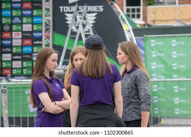 Salisbury/wiltshire/England/05/31/18/Ovo cycle race finale stars arriving in Market Square - Shutterstock ID 1102300865