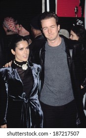 Salma Hayek And Edward Norton At Premiere Of THE 25TH HOUR, NY 12/16/2002