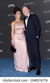 Salma Hayek Pinault And François-Henri Pinault At The 2019 LACMA Art + Film Gala Presented By Gucci Held At The LACMA In Los Angeles, USA On November 2, 2019.