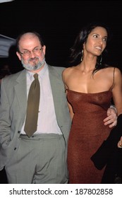 Salman Rushdie And Padma Lakshmi At Premiere Of THE SHIPPING NEWS, NY 12/17/2001