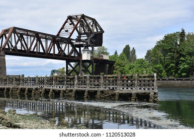 The Salmon Bay Bridge In Ballard.