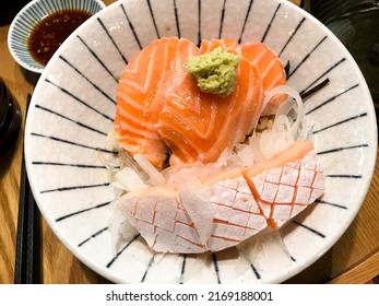 Salmon Dish Salmon Rice Bowl, Japanese Food