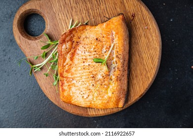 salmon fish char fried grill fish barbecue seafood fresh meal food snack on the table copy space food background 