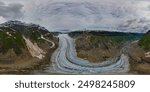 Salmon glacier 360 drone picturre