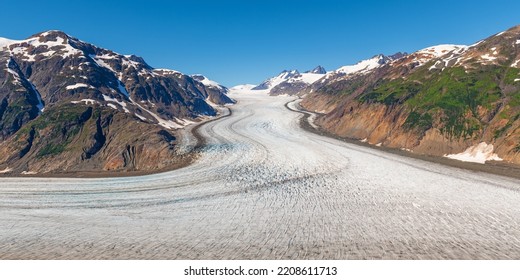 Salmon Glacier Panorama Near Stewart, British Columbia, Canada. 