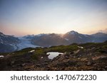 Salmon glacier in Stewart, Canada