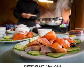 Salmon Hot Pot, A Delicious Food In Sapa, Lao Cai, Sapa Food, Vietnamese Food.