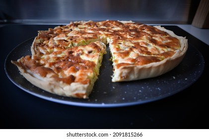 Salmon And Leek Pie Tart